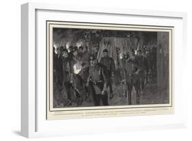 The Torchlight Procession from Friedrichshof Approaching Cronberg Parish Church-Frank Craig-Framed Giclee Print