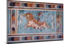 The Toreador Fresco, Knossos Palace, Crete, circa 1500 BC-null-Mounted Giclee Print