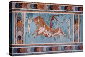 The Toreador Fresco, Knossos Palace, Crete, circa 1500 BC-null-Stretched Canvas