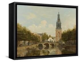 The Torensluis and the Jan Roodenpoortstoren in Amsterdam, by Hendrik Gerrit Ten Cate, 1829-Hendrik Gerrit ten Cate-Framed Stretched Canvas