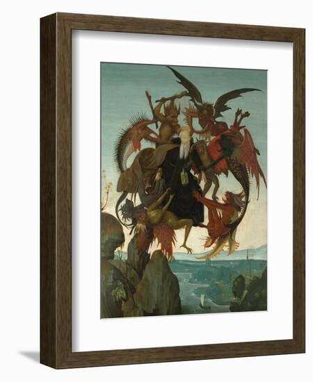 The Torment of Saint Anthony-Michelangelo Buonarroti-Framed Giclee Print