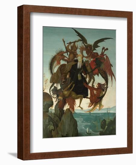 The Torment of Saint Anthony-Michelangelo Buonarroti-Framed Giclee Print