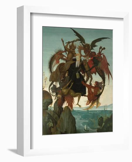 The Torment of Saint Anthony-Michelangelo Buonarroti-Framed Giclee Print