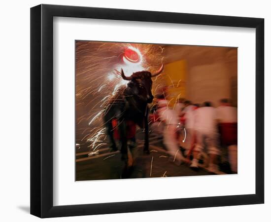 The "Toro De Fuego" or Flaming Bull-null-Framed Photographic Print