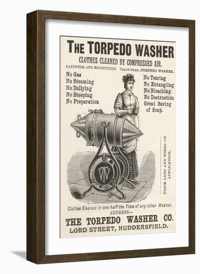 The Torpedo Washer, 1888-null-Framed Art Print