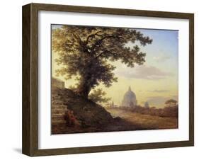 The Torquato Tasso's Oak in Rome, 1848-Maxim Nikiphorovich Vorobyev-Framed Giclee Print