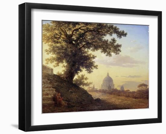 The Torquato Tasso's Oak in Rome, 1848-Maxim Nikiphorovich Vorobyev-Framed Giclee Print