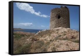 The Torre Aragonese, a Spanish Tower Dating from the Year Ad500, Isola Rossa-Ethel Davies-Framed Stretched Canvas