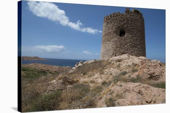 The Torre Aragonese, a Spanish Tower Dating from the Year Ad500, Isola Rossa-Ethel Davies-Stretched Canvas