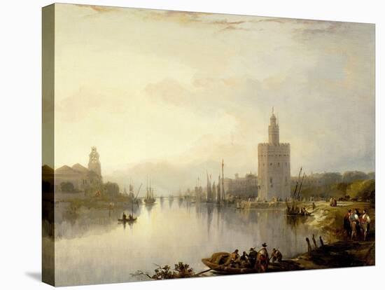 The Torre De Oro, 1833-David Roberts-Stretched Canvas