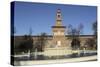 The Torre Del Filarete Clock Tower at the 15th Century Sforza Castle (Castello Sforzesco)-Stuart Forster-Stretched Canvas