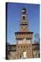 The Torre Del Filarete Clock Tower at the 15th Century Sforza Castle (Castello Sforzesco)-Stuart Forster-Stretched Canvas