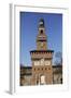 The Torre Del Filarete Clock Tower at the 15th Century Sforza Castle (Castello Sforzesco)-Stuart Forster-Framed Photographic Print