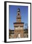 The Torre Del Filarete Clock Tower at the 15th Century Sforza Castle (Castello Sforzesco)-Stuart Forster-Framed Photographic Print