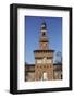 The Torre Del Filarete Clock Tower at the 15th Century Sforza Castle (Castello Sforzesco)-Stuart Forster-Framed Photographic Print