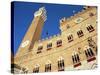 The Torre Del Mangia and Palazzo Pubblico on Palio Day, Siena, Tuscany, Italy-Ruth Tomlinson-Stretched Canvas