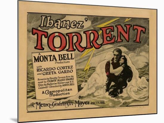 The Torrent, 1920-null-Mounted Art Print