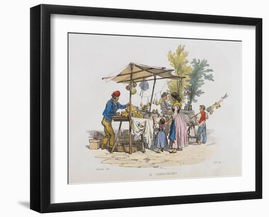 The Torronaro (Nougat Seller), Colour, Italy, 19th Century-null-Framed Giclee Print