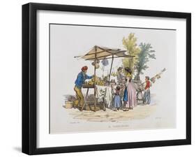 The Torronaro (Nougat Seller), Colour, Italy, 19th Century-null-Framed Giclee Print