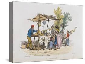 The Torronaro (Nougat Seller), Colour, Italy, 19th Century-null-Stretched Canvas