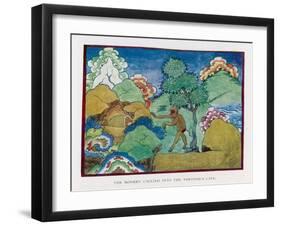 The Tortoise and the Monkey-null-Framed Art Print