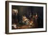 The Torture of Cuahutemoc in the 16th Century-Leandre Izaguirre-Framed Giclee Print