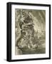 The Tortures of Tantalus, Condemned to Eternal Hunger and Thirst in Hades, Engraving, 17th Century-Flemish School-Framed Giclee Print