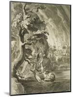 The Tortures of Tantalus, Condemned to Eternal Hunger and Thirst in Hades, Engraving, 17th Century-Flemish School-Mounted Giclee Print