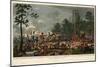 The Total Defeat and Flight of the French Army at the Battle of Waterloo Commanded by Napoleon Bona-null-Mounted Giclee Print