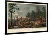 The Total Defeat and Flight of the French Army at the Battle of Waterloo Commanded by Napoleon Bona-null-Framed Giclee Print