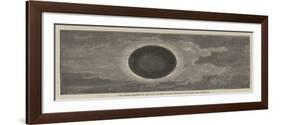 The Total Eclipse of the Sun, as Seen from Gibraltar Through the Telescope-null-Framed Giclee Print