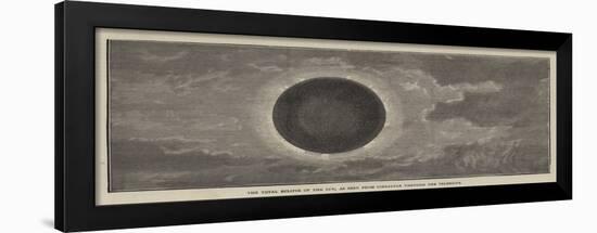 The Total Eclipse of the Sun, as Seen from Gibraltar Through the Telescope-null-Framed Giclee Print