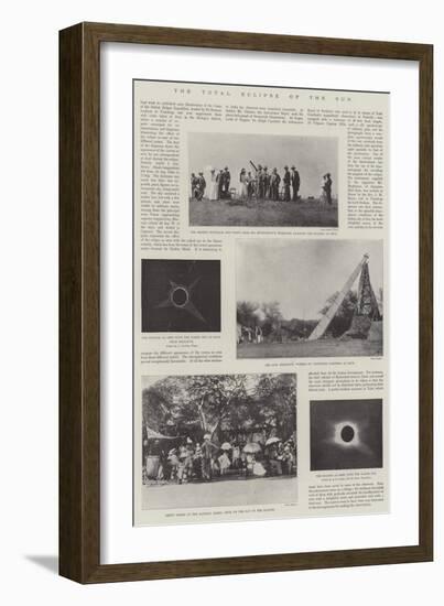 The Total Eclipse of the Sun-null-Framed Giclee Print