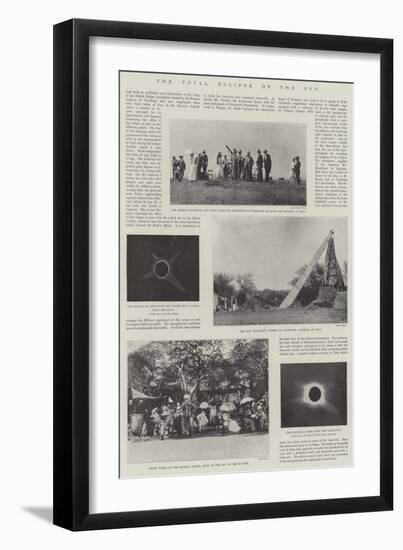 The Total Eclipse of the Sun-null-Framed Giclee Print