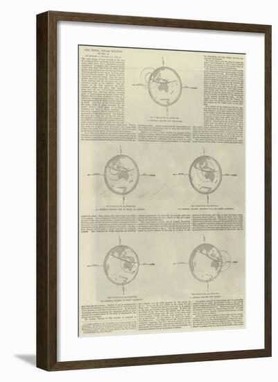 The Total Solar Eclipse of 12 December-null-Framed Giclee Print