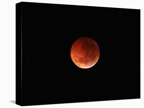 The Totality Phase of a Lunar Eclipse During the 2010 Solstice-Stocktrek Images-Stretched Canvas