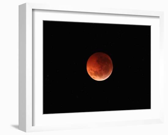 The Totality Phase of a Lunar Eclipse During the 2010 Solstice-Stocktrek Images-Framed Photographic Print