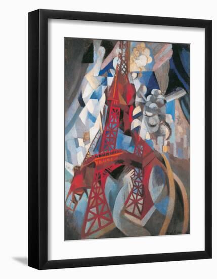 The Tour Eiffel and Paris, 1911-1912-Robert Delaunay-Framed Giclee Print