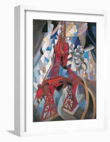 The Tour Eiffel and Paris, 1911-1912-Robert Delaunay-Framed Giclee Print