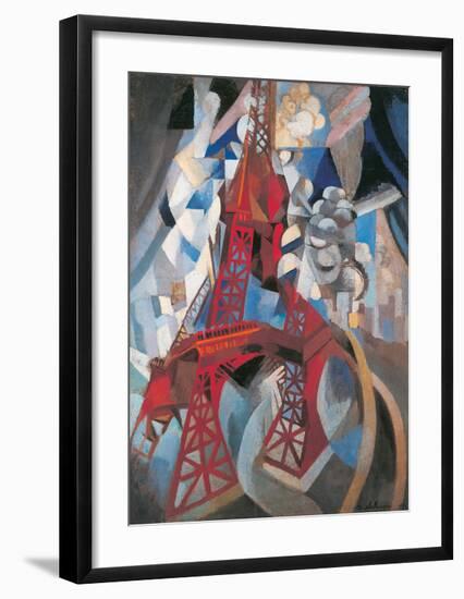 The Tour Eiffel and Paris, 1911-1912-Robert Delaunay-Framed Giclee Print