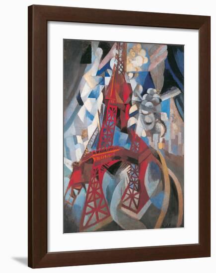 The Tour Eiffel and Paris, 1911-1912-Robert Delaunay-Framed Giclee Print