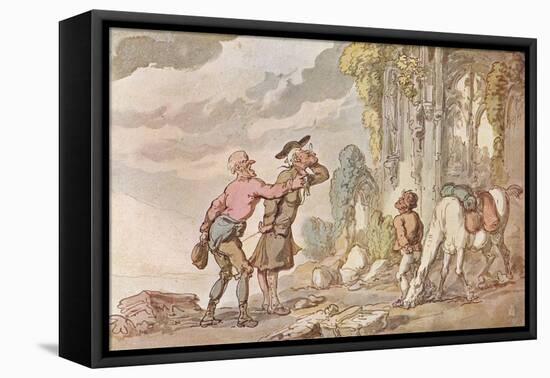 The Tour of Dr. Syntax in Search of the Picturesque, 19th century, (1907)-Thomas Rowlandson-Framed Stretched Canvas