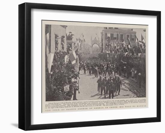 The Tour of Prince George of Greece in Crete, His Visit to Kandia-null-Framed Giclee Print