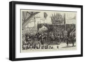 The Tour of the Czarevitch in India, His Imperial Highness's Arrival at Bombay-null-Framed Giclee Print