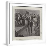 The Tour Through Canada of the Earl and Countess of Aberdeen, an Official Reception at Quebec-null-Framed Giclee Print