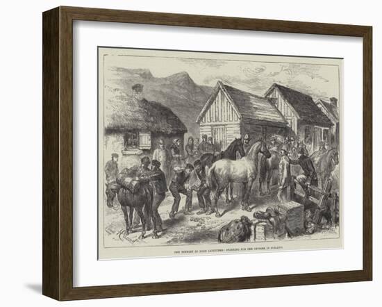 The Tourist in High Latitudes, Starting for the Geysirs in Iceland-L. Huard-Framed Giclee Print