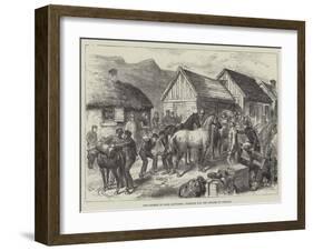 The Tourist in High Latitudes, Starting for the Geysirs in Iceland-L. Huard-Framed Giclee Print