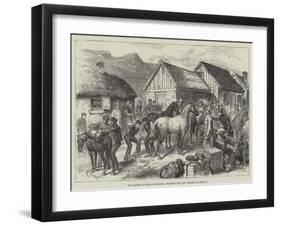 The Tourist in High Latitudes, Starting for the Geysirs in Iceland-L. Huard-Framed Giclee Print