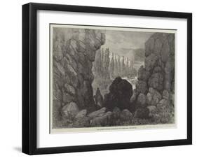 The Tourist in Iceland, Entrance to the Allmannagja-null-Framed Giclee Print