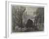 The Tourist in Iceland, Entrance to the Allmannagja-null-Framed Giclee Print